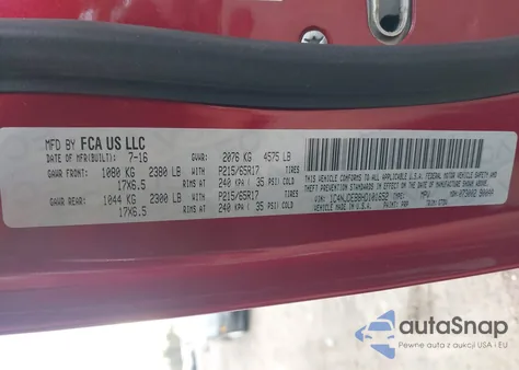 2017 Jeep Compass Latitude 4X4 from USA, damaged, VIN 1C4NJDEB8HD101652